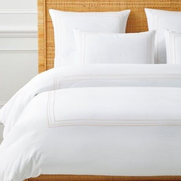 Serena & Lily Soho Duvet Cover in Pink Sand in KING - Picture 1 of 3